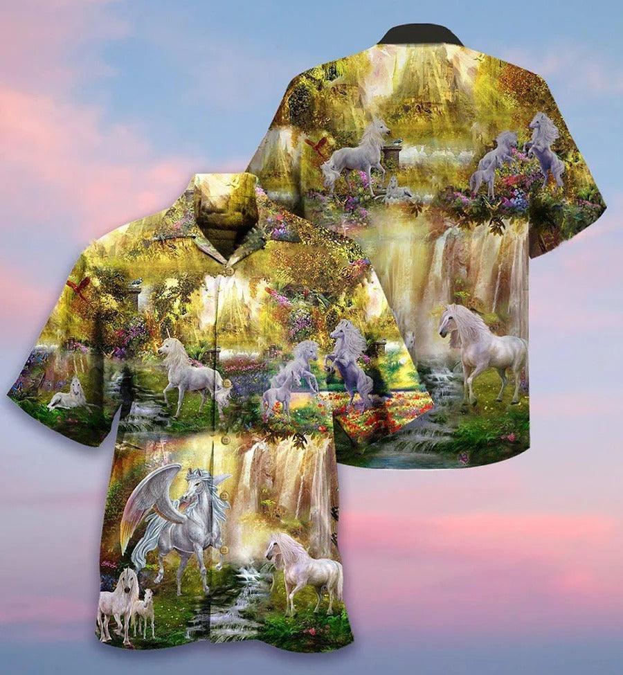 Horse Hawaiian Shirt For Summer - Horse Mysterious Paradise Hawaiian Shirt - Perfect Gift For Men, Horse Lovers