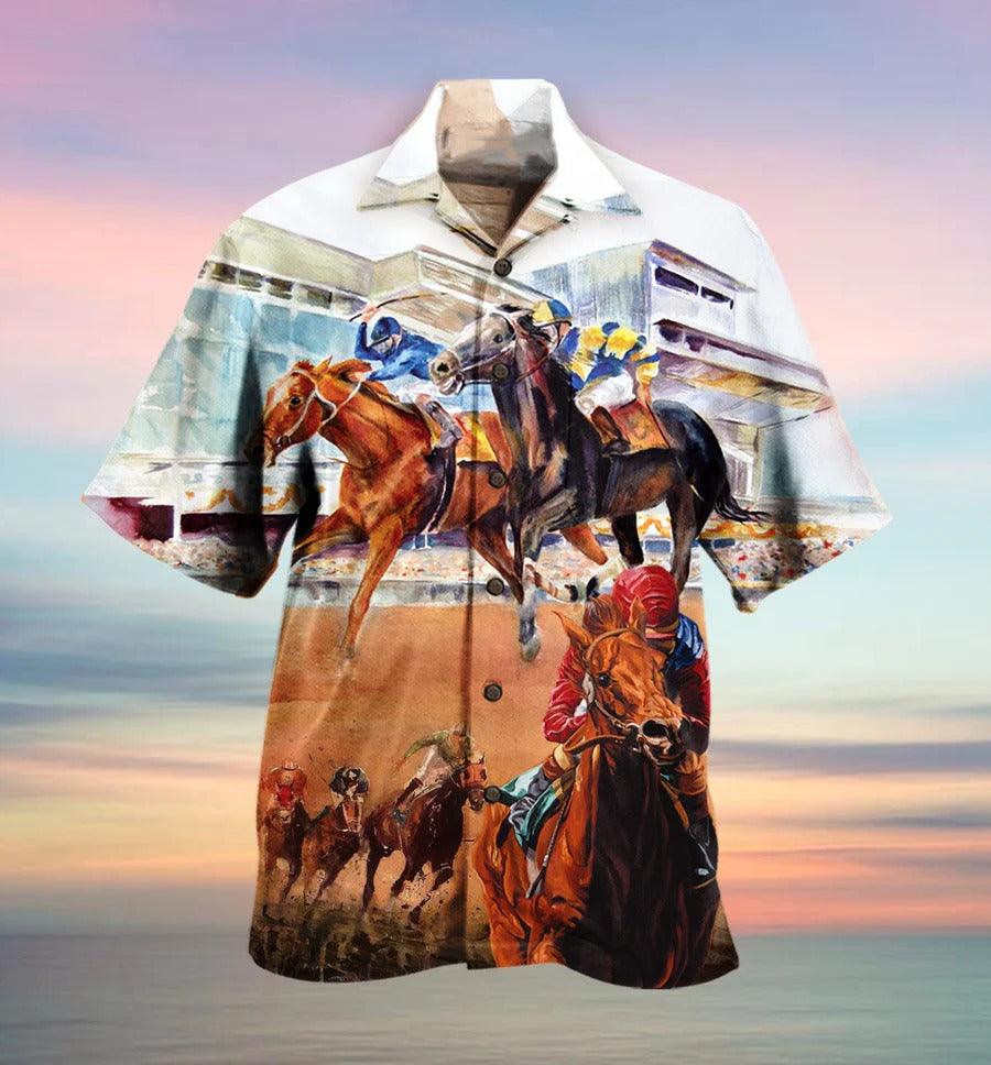 Horse Hawaiian Shirt For Summer - Horse Racing Amazing Hawaiian Shirt - Perfect Gift For Men, Horse Lovers
