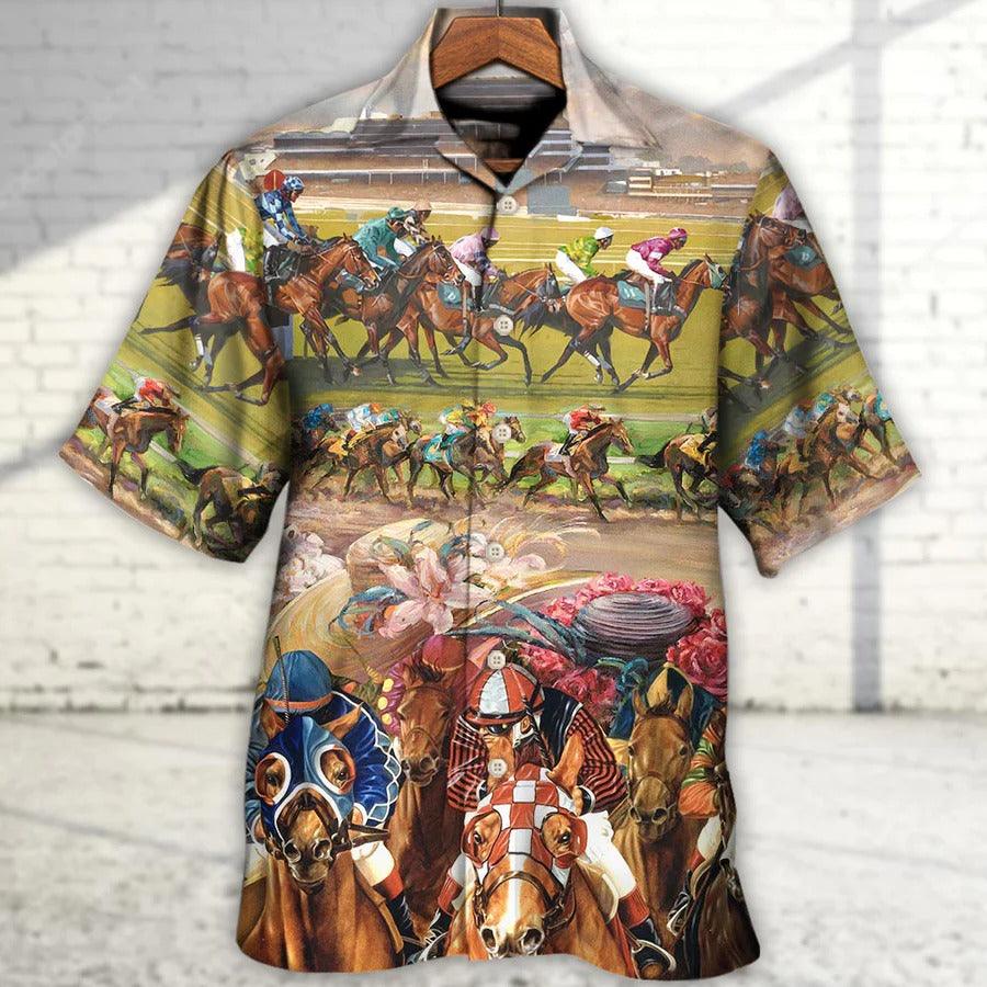 Horse Hawaiian Shirt For Summer - Horseback Riding What I Like People Mornings My Horse Hawaiian Shirt - Perfect Gift For Men, Horse Racing Lovers - Image 4