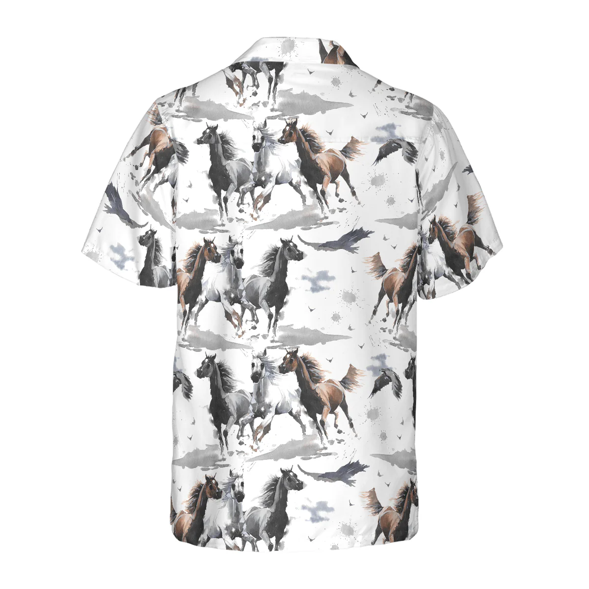 Horse Hawaiian Shirt, Racing Horse Aloha Shirt For Men - Perfect Gift For Horse Lovers, Husband, Boyfriend, Friend, Family - Image 3