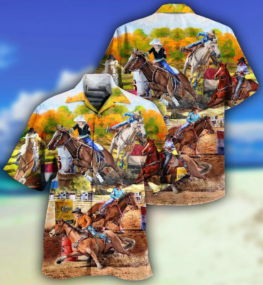 Horse Hawaiian Shirts For Summer - Horse Barrel Racing Ride It Like You Stole It Hawaiian Shirt - Perfect Gift For Men, Horse Racing Lovers, Horse Lovers