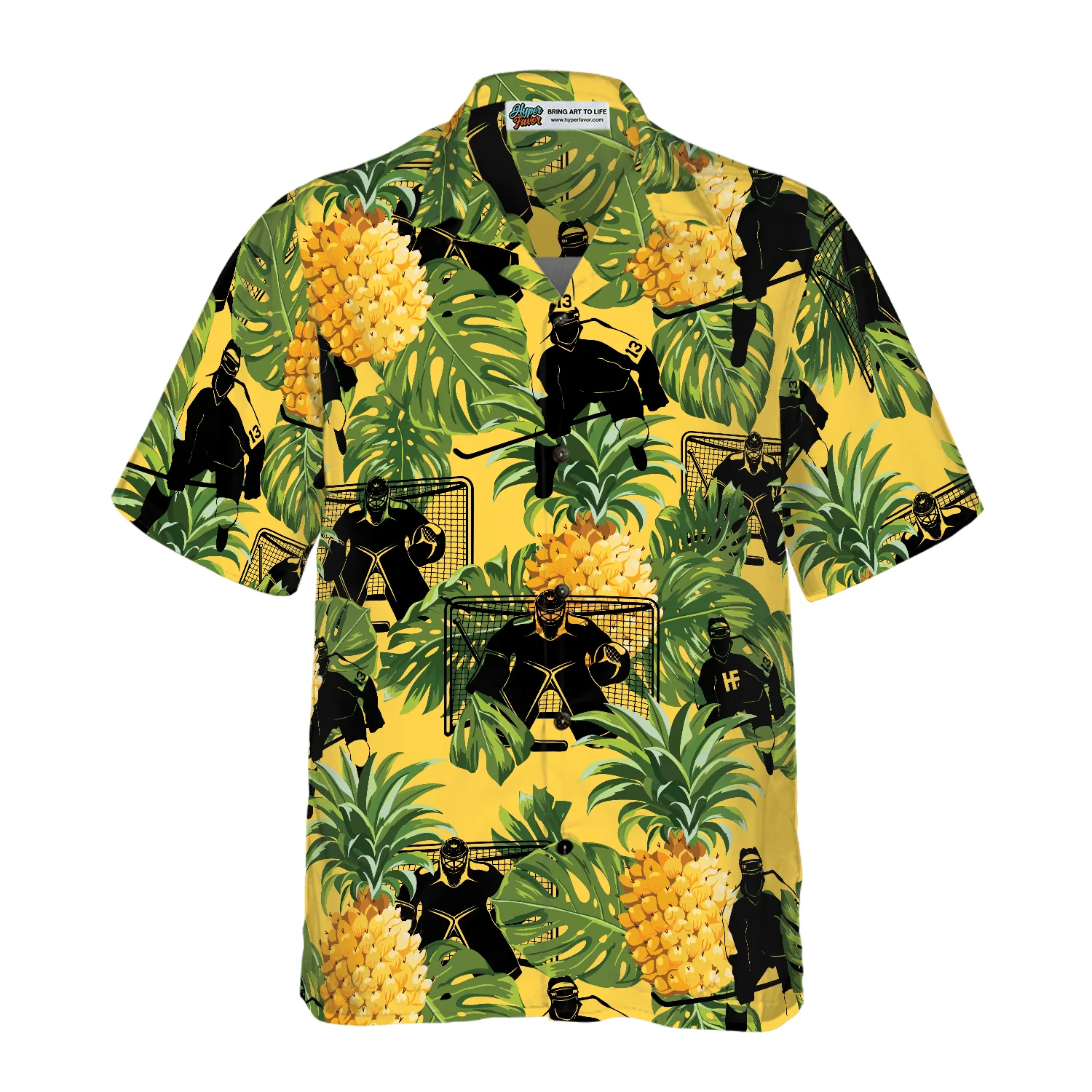 Ice Hockey Tropical Aloha Hawaiian Shirt For Summer, Colorful Hawaiian Shirt Outfit For Men Women, Gift For Friend, Team, Family, Hockey Lovers - Image 3