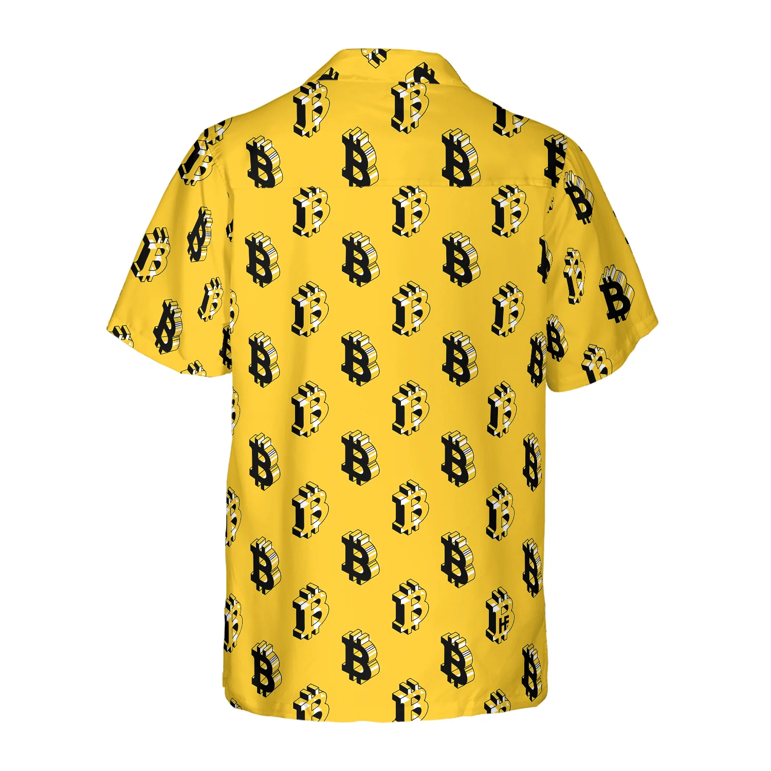 Isometric Bitcoin Cryptocurrency Hawaiian Shirt, Colorful Summer Aloha Shirt For Men Women, Perfect Gift For Friend, Family, Husband, Wife - Image 3