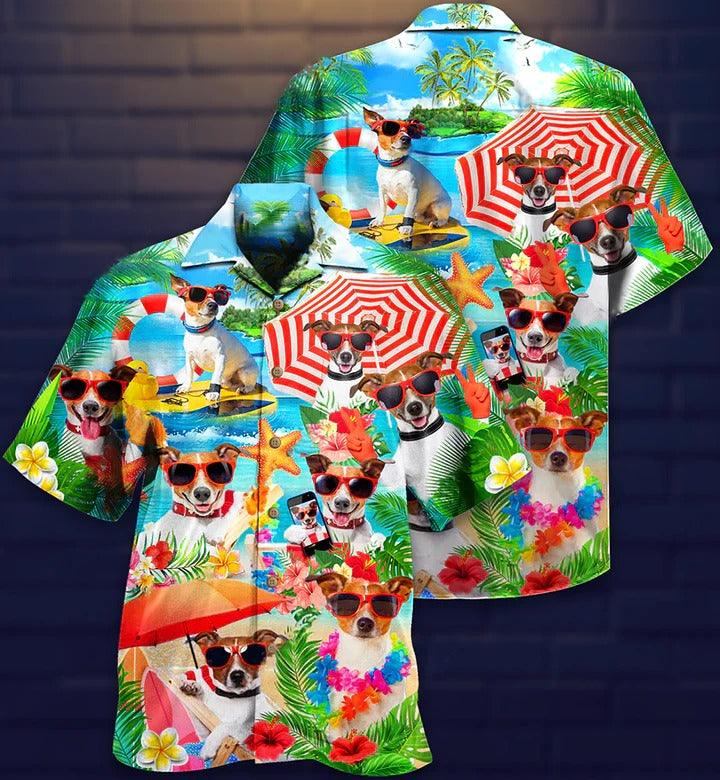 Jack Russell Terrier Aloha Hawaii Shirt - Jack Russell Terrier Dog Love Beach Hawaiian Shirt For Summer - Perfect Gift For Dog Lovers, Friend, Family