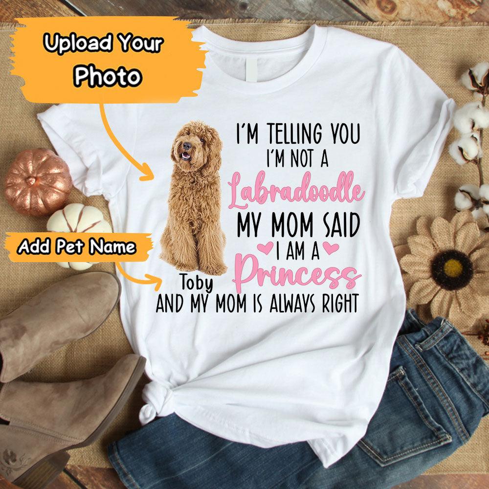 Labradoodle Unisex T Shirt Custom - Customize Name & Photo I'm Telling You I'm Not A Labradoodle Personalized Unisex T Shirt - Gift For Dog Lovers, Friend, Family - Image 2