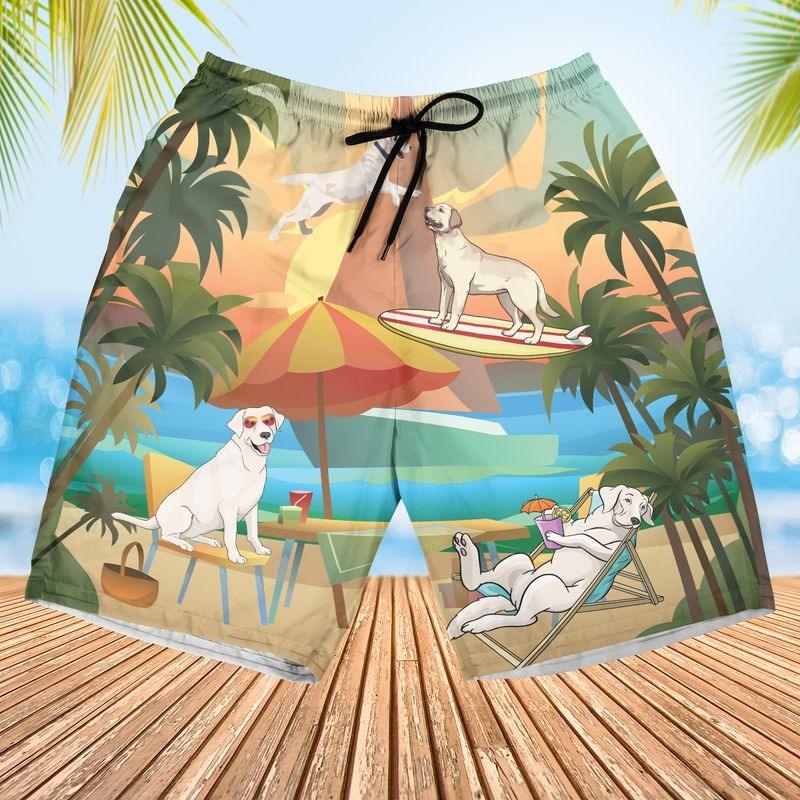 Labrador Retriever Aloha Hawaiian Shirt - Coconut Hawaiian Shirt, Dog Lover Summer Vacation Hawaiian Shirt For Men & Women, Labrador Lover - Image 2