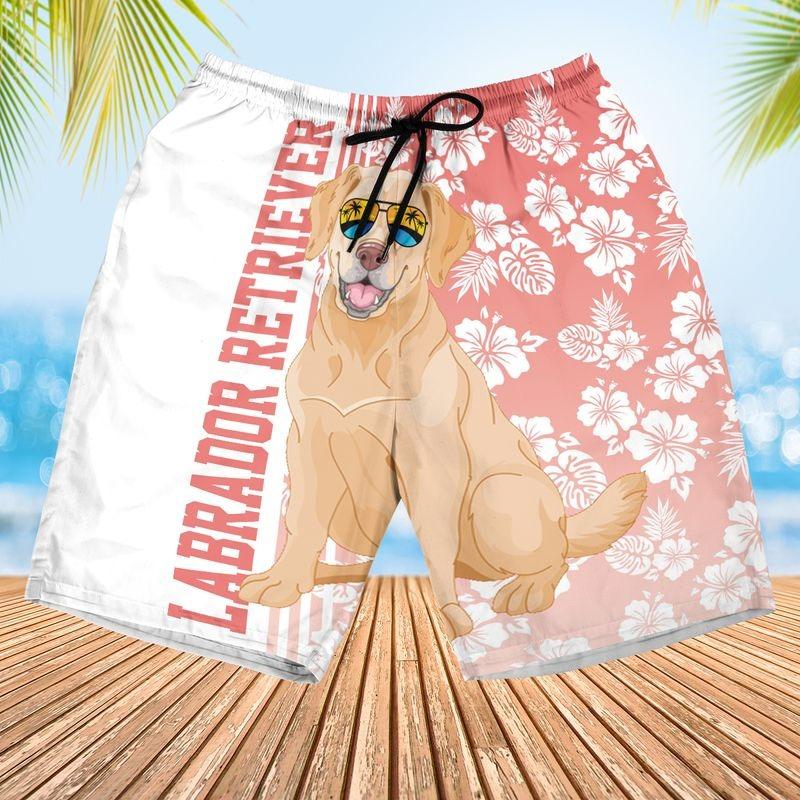 Labrador Retriever Aloha Hawaiian Shirt - Tropical Leaves Hawaiian Shirt, Labrador Retriever Sunglass Hawaiian Shirt For Men & Women, Labrador Lover - Image 2