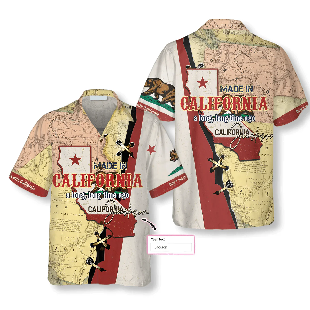 Made in California Custom Hawaiian Shirt - Made in California a long, long time ago Personalized Hawaiian Shirt - Perfect Gift For Husband, Boyfriend, Friend, Family