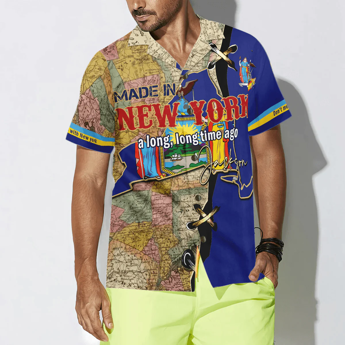Made in New York Custom Hawaiian Shirt - Made in New York a long, long time ago Personalized Hawaiian Shirt - Perfect Gift For Husband, Boyfriend, Friend, Family - Image 4