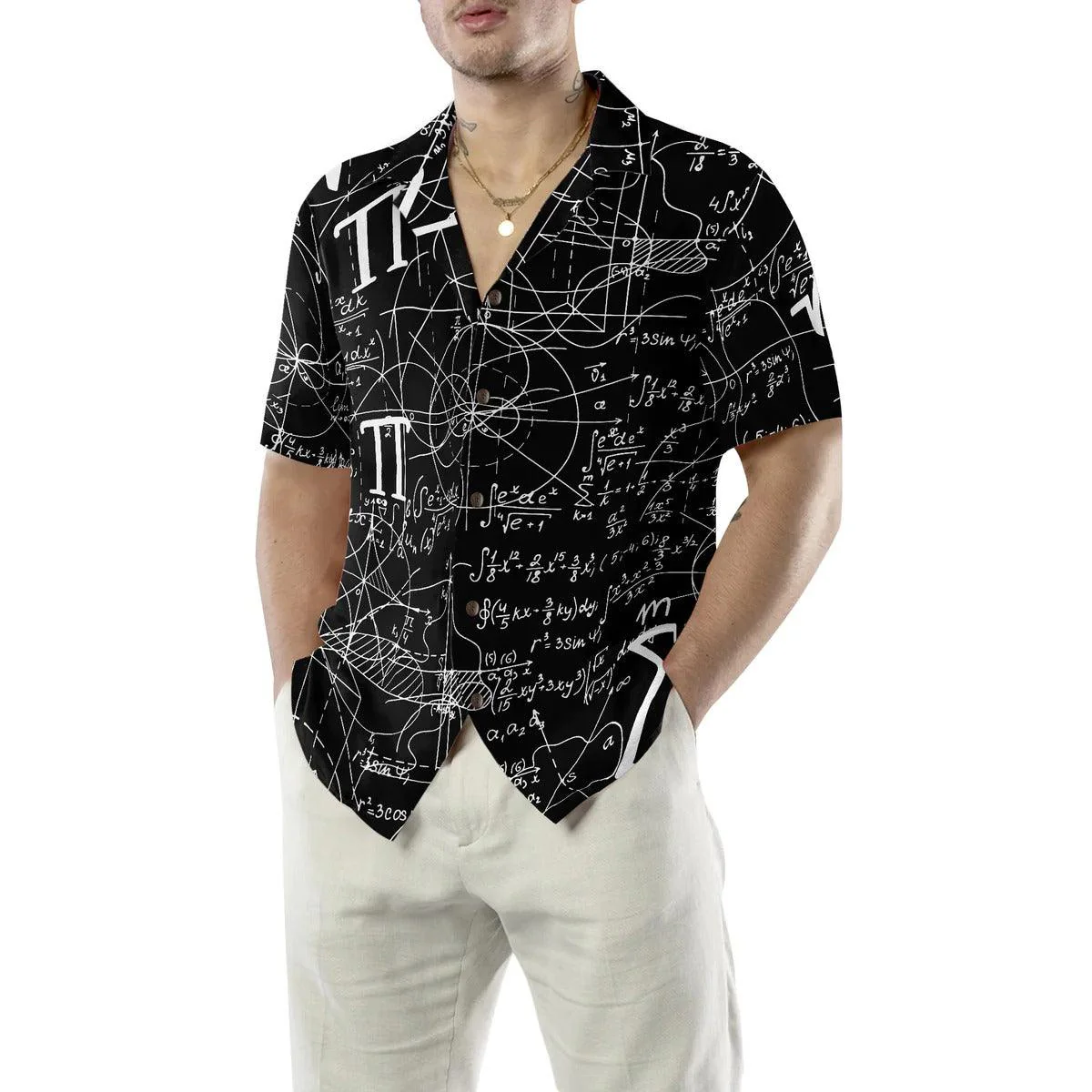 Math Lover Aloha Hawaiian Shirt, Pythagoras And Einstein Hawaiian Shirt, Math Hawaiian Shirt For Summer - Perfect Gift For Men, Women, Math Lover - Image 5