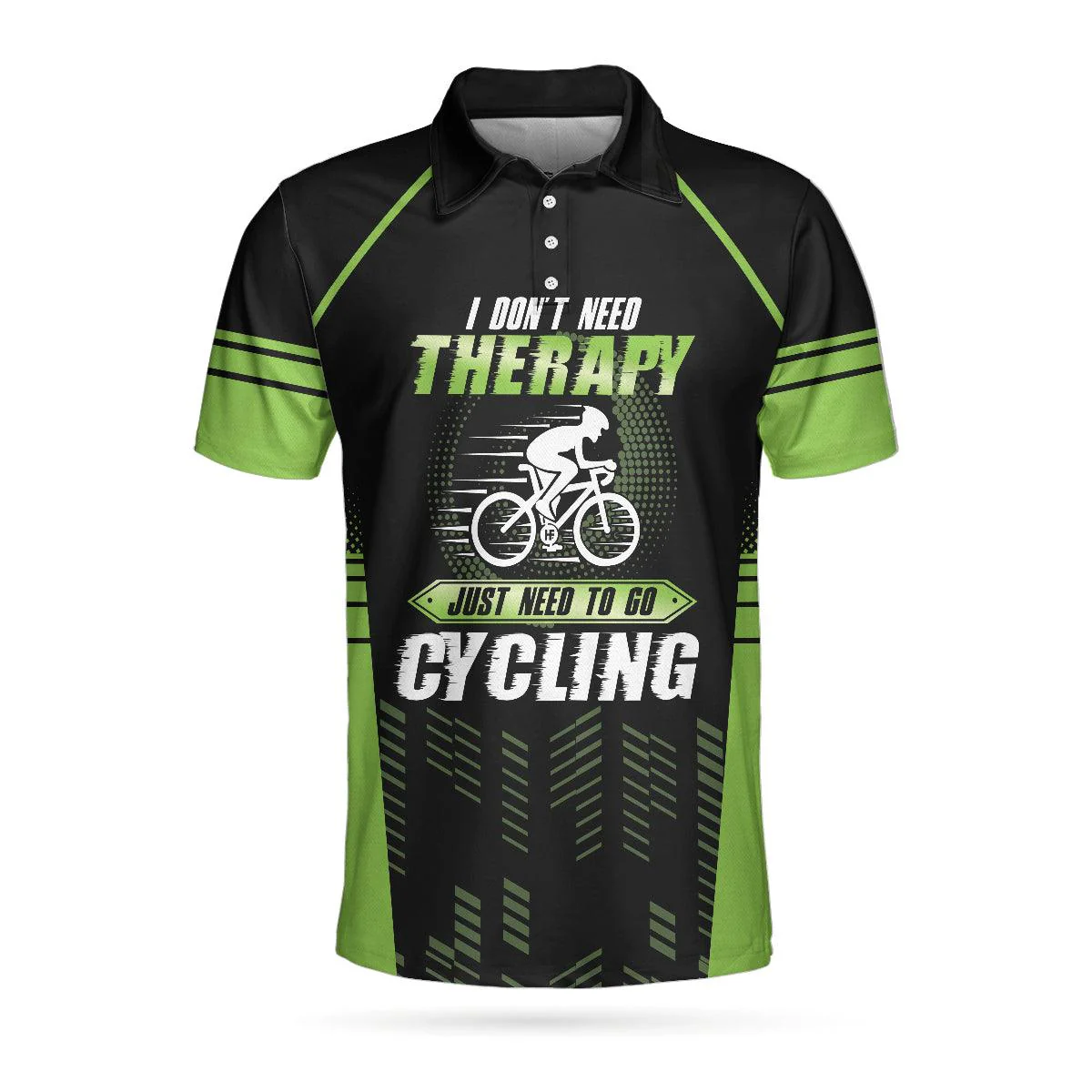 Men Cycling Polo Shirt - I Don't Need Therapy I Just Need Go To Cycling Polo Shirt, Cyclist Polo Shirt, Best Cycling Shirt For Men - Image 3
