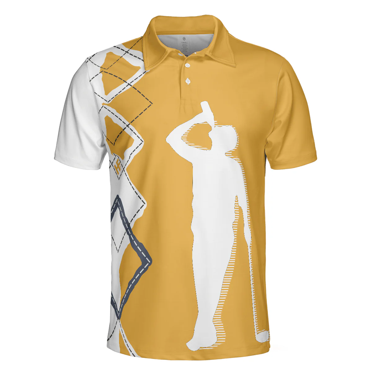 Men Golf Polo Shirt - Beer And Golf Men Polo Shirt, That's Why I'm Here Beer Drinking Polo Shirt - Perfect Polo Shirt For Men, Golfers - Image 3