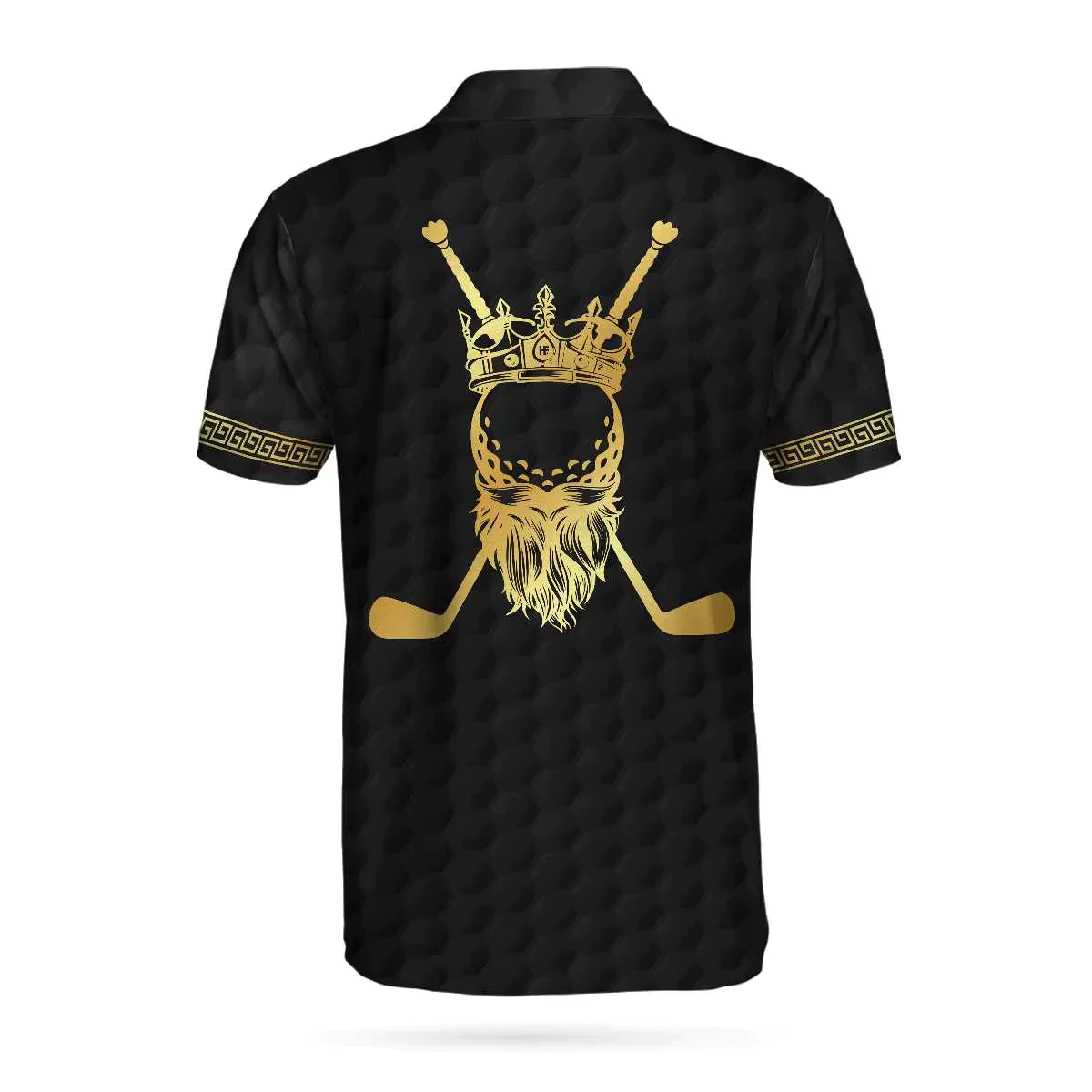 Men Golf Polo Shirt - King Of Golf Custom Polo Shirt, Personalized Black Golf Ball Pattern Ball Clubs Men Polo Shirt - Perfect Polo Shirt For Men, Golfers - Image 4