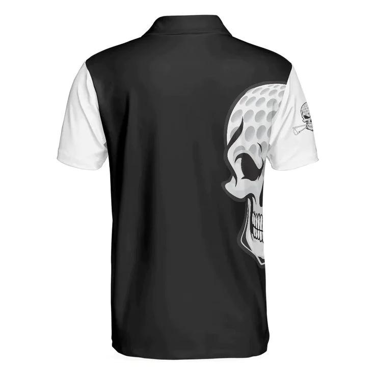Men Golf Polo Shirt - Life is Short Swing Hard Skull Albatross Polo Shirt, Golf Shirt For Men, Cool Gift For Golfers - Image 3