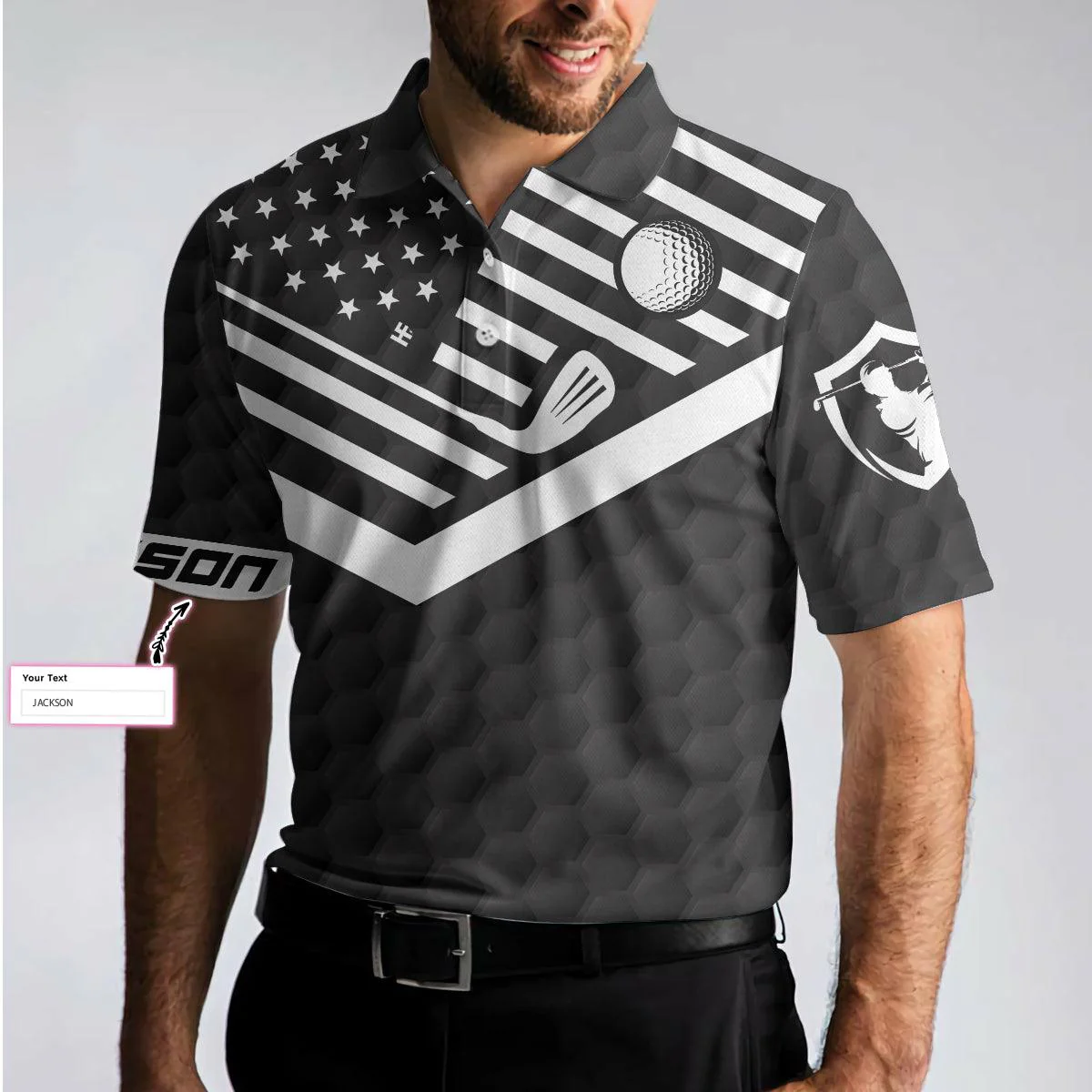 Men Golf Polo Shirt - Personalized Golf Gift, I Like Big Putts I Cannot Lie Custom Polo Shirt, Best Golf Shirt For Men, Golfers - Image 2