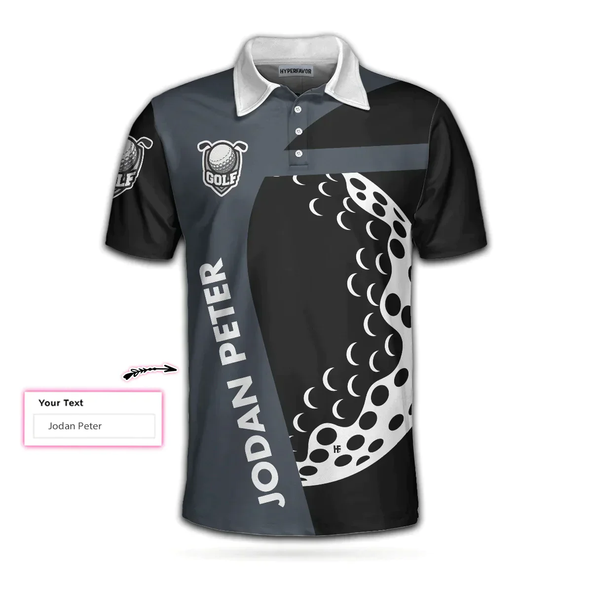 Men Golf Polo Shirt - Personalized Golf Men Polo Shirt, I Play Golf Because I Love It Shirt For Men Custom Polo Shirt For Men, Gift For Male Golfers - Image 4
