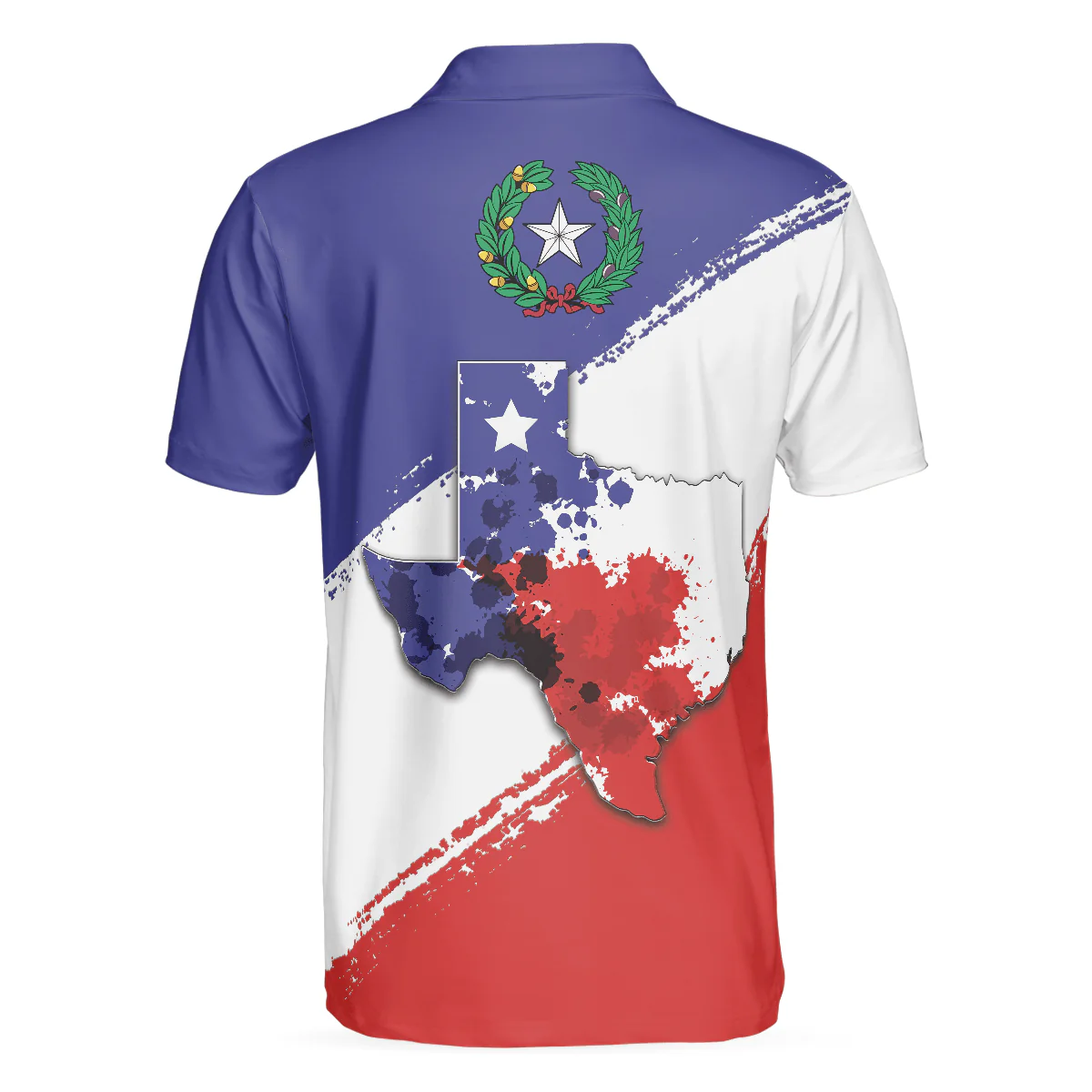 Men Golf Polo Shirt - Texas Flag All Over Print Polo Shirt For Golf,Texas Map And Flag Polo Shirt,Texas Proud Shirt For Men - Perfect Gift For Men, Golfers - Image 2