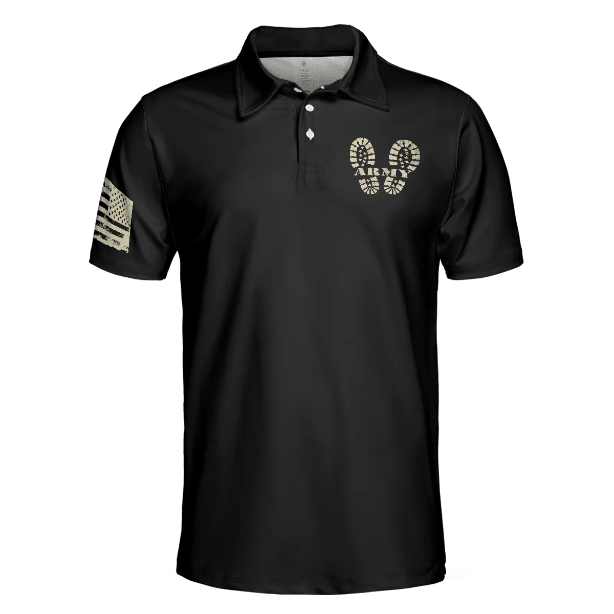 Men Polo Shirt - Soldier Men Polo Shirt, I Am A Soldier Polo Shirt, Black Veteran Sayings Polo Shirt, Thoughtful Gift Idea For Veteran Dad - Image 3