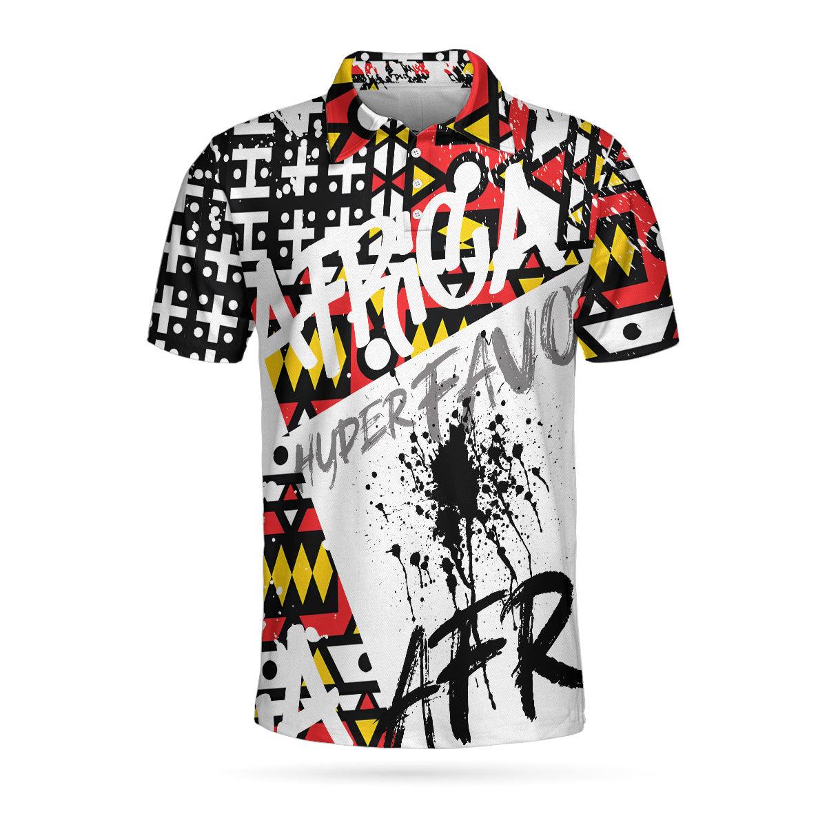 Men Samakaka Pattern Africa Polo Shirt, Wet Ink African Shirt For Men, Black Lives Matter Shirt - Perfect Gift For Men, Africans - Image 3