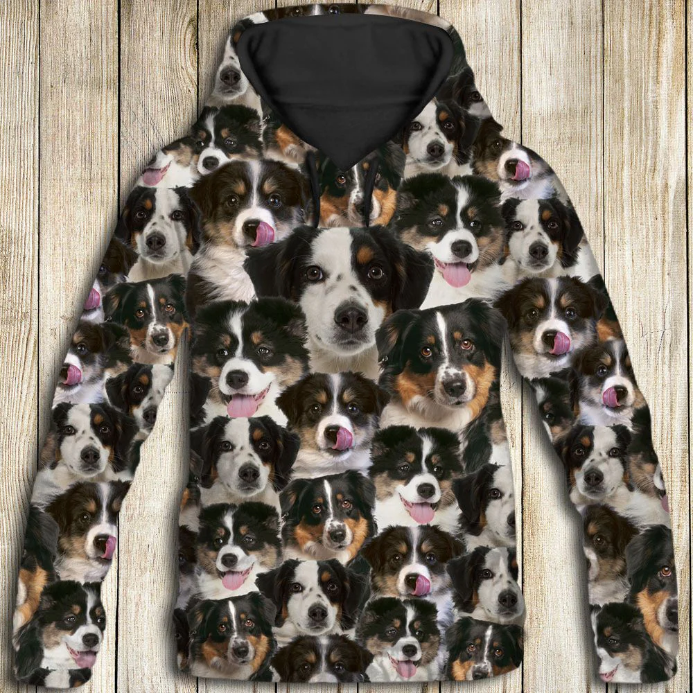 Miniature Australian Shepherd Awesome Pullover Premium Hoodie, Perfect Outfit For Men And Women On Christmas New Year Autumn Winter