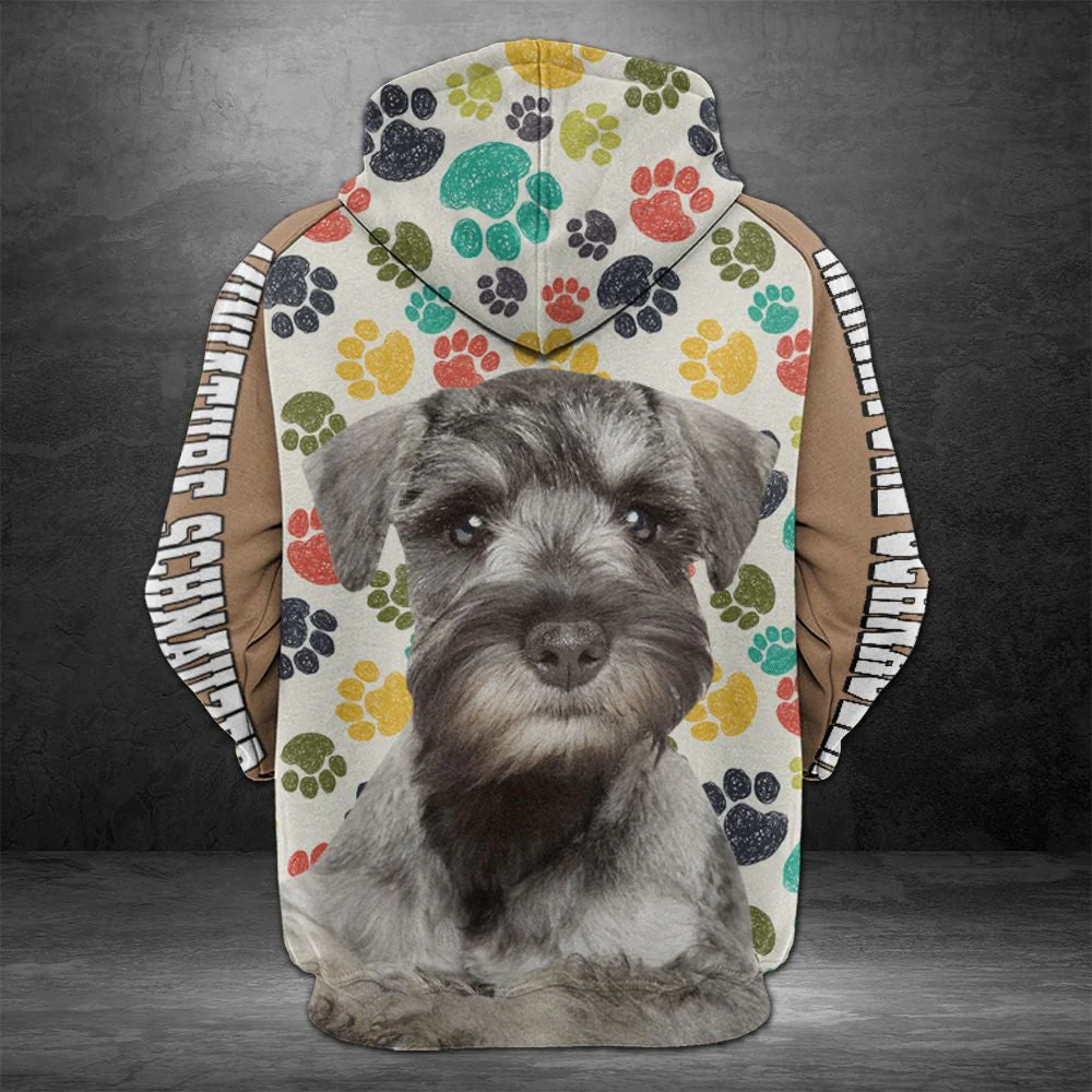 Miniature Schnauzer Lover Pullover Premium Hoodie, Perfect Outfit For Men And Women On Christmas New Year Autumn Winter - Image 3