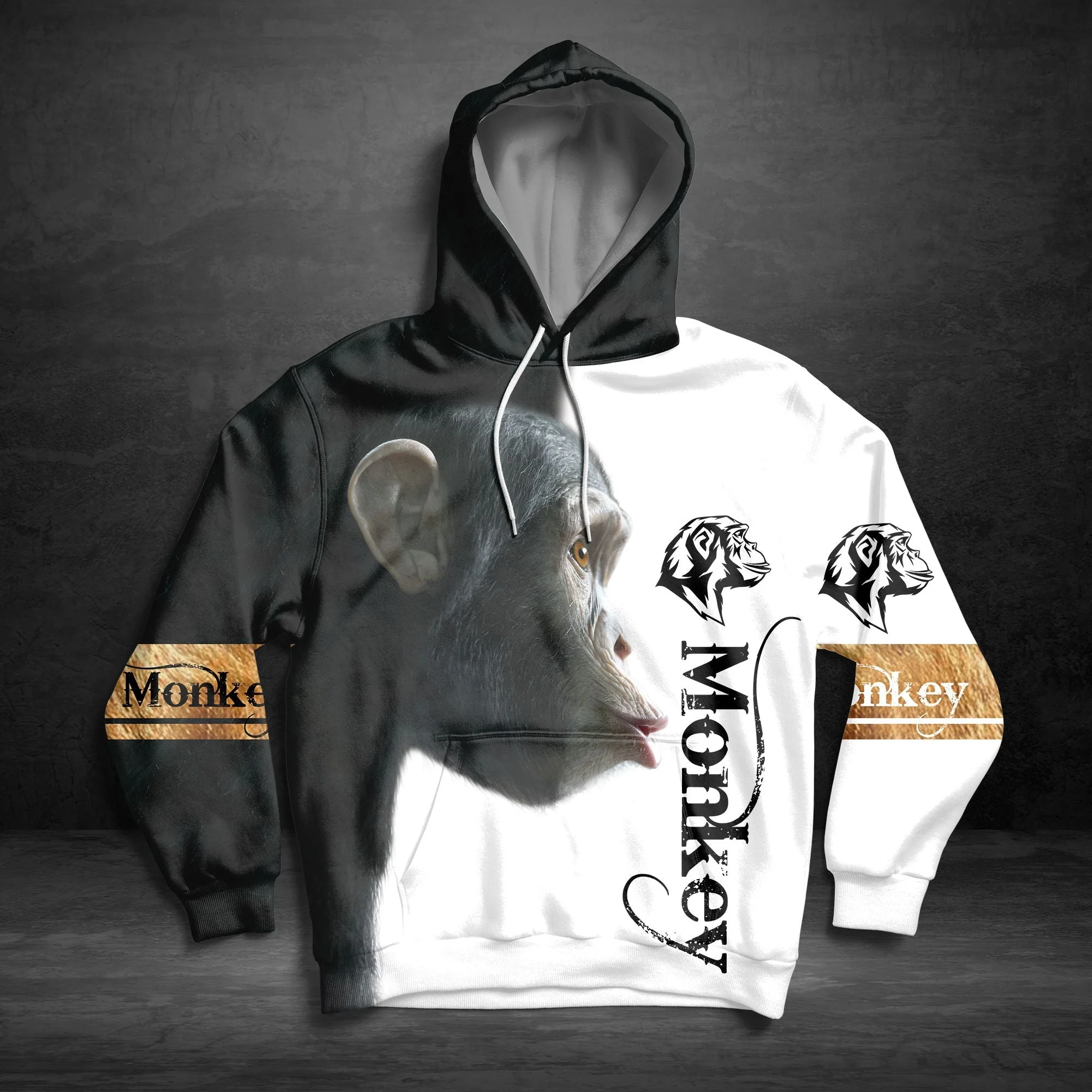 Monkey Pullover Premium Hoodie, Perfect Outfit For Men And Women On Christmas New Year Autumn Winter - Image 4