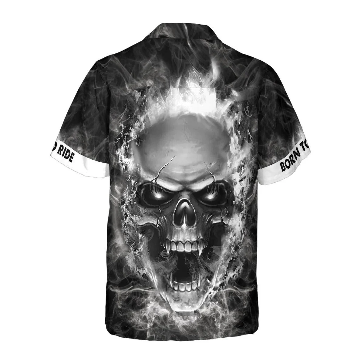 Motorcycle Hawaiian Shirt, Motorcycle Road King Hawaiian Shirt, Skull Aloha Shirt For Men Women, Perfect Gift For Husband, Wife, Friend, Family - Image 3