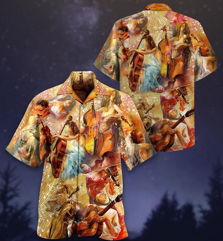 Music Hawaiian Shirt, Musical Instrument Hawaiian Shirt, Music Is My Soul And My Speak Aloha Shirt For Men And Women - Perfect Gift For Music Lovers
