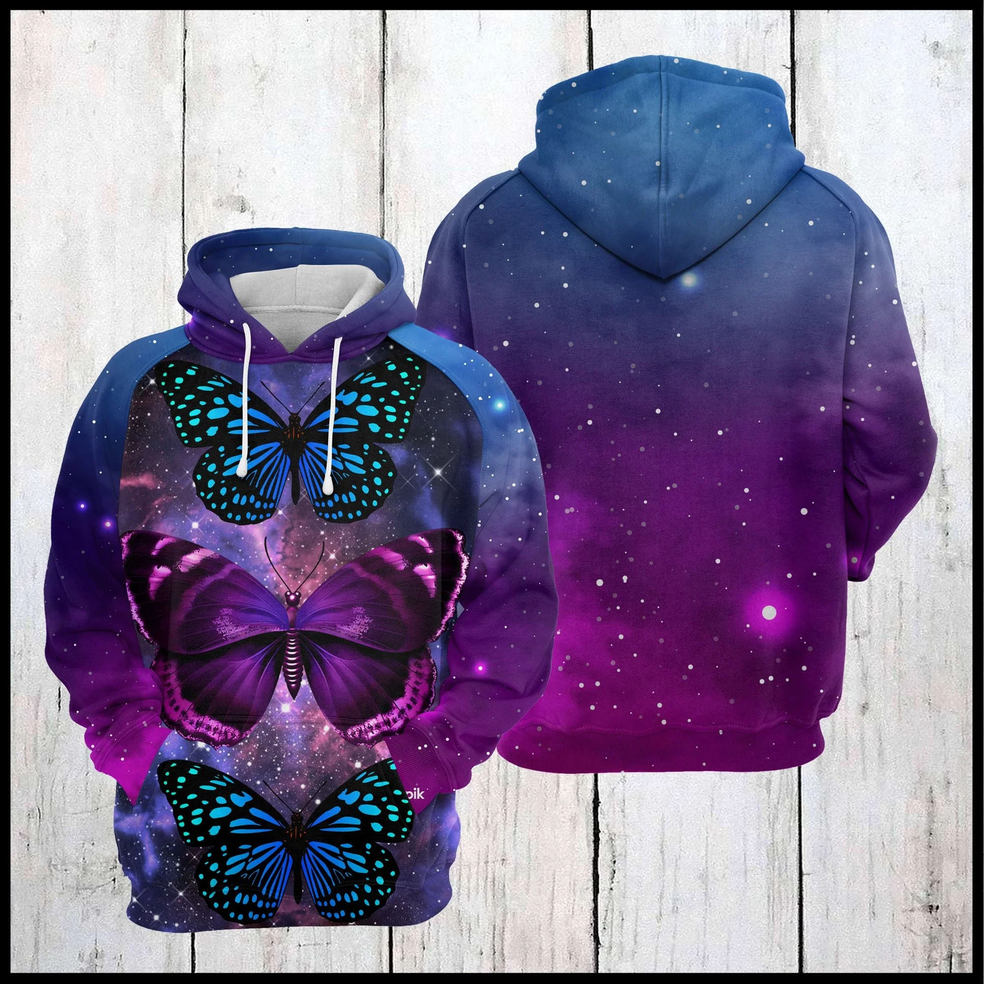 Mysterious Butterfly Pullover Premium Hoodie, Perfect Outfit For Men And Women On Christmas New Year Autumn Winter - Image 3