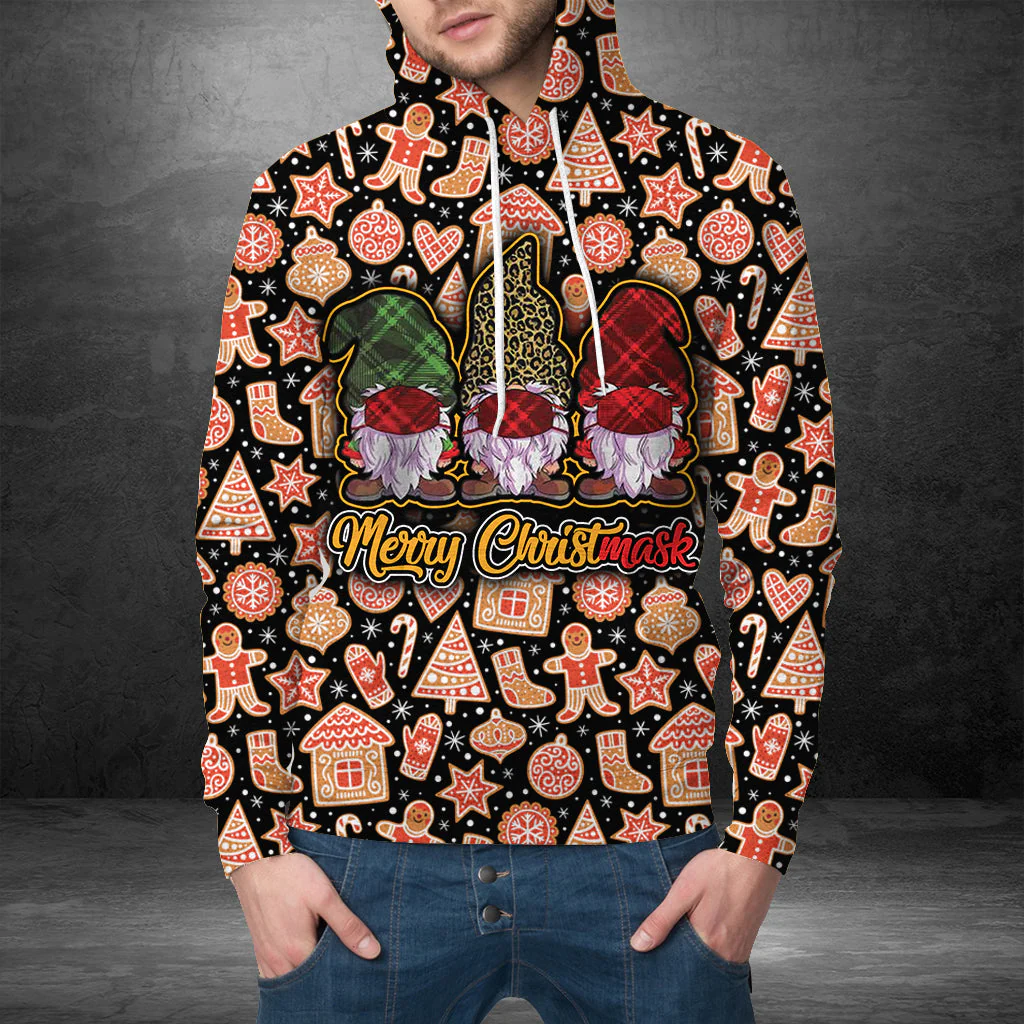 Nordic gnomes Christmask Pullover Premium Hoodie, Perfect Outfit For Men And Women On Christmas New Year Autumn Winter - Image 2