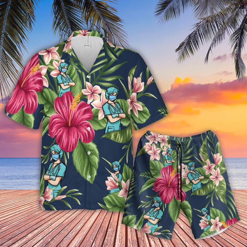 Nurse Aloha Hawaiian Shirts For Summer, Tropical Hawaiian Clothing Men Women For Nurse Beach, Nursing Gift For Friend, Family, Nurse Lovers - Image 3