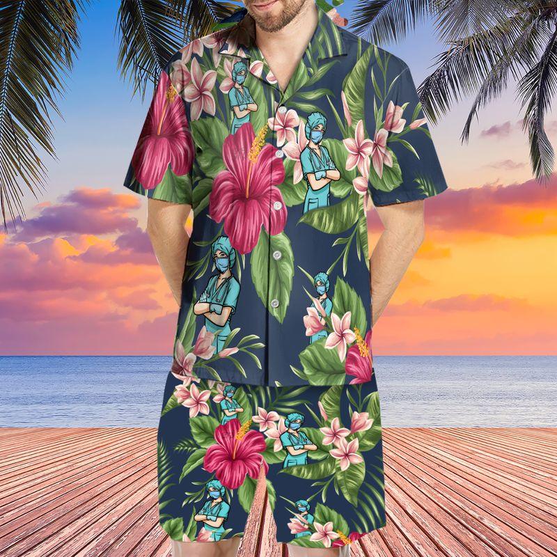 Nurse Aloha Hawaiian Shirts For Summer, Tropical Hawaiian Clothing Men Women For Nurse Beach, Nursing Gift For Friend, Family, Nurse Lovers - Image 5