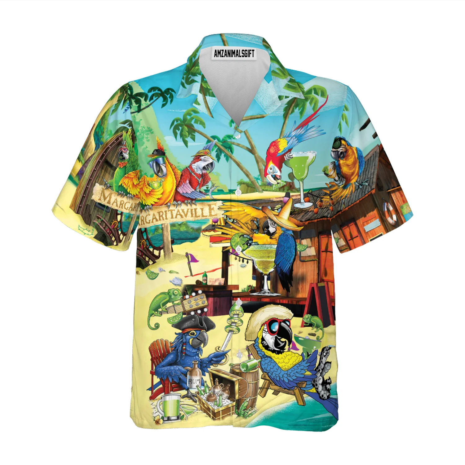 Parrot Aloha Hawaiian Shirt - Margaritaville Hawaiian Shirt, Funny Parrot In Summer Beach Party Hawaiian Shirt For Men, Women, Parrot Lover - Image 3