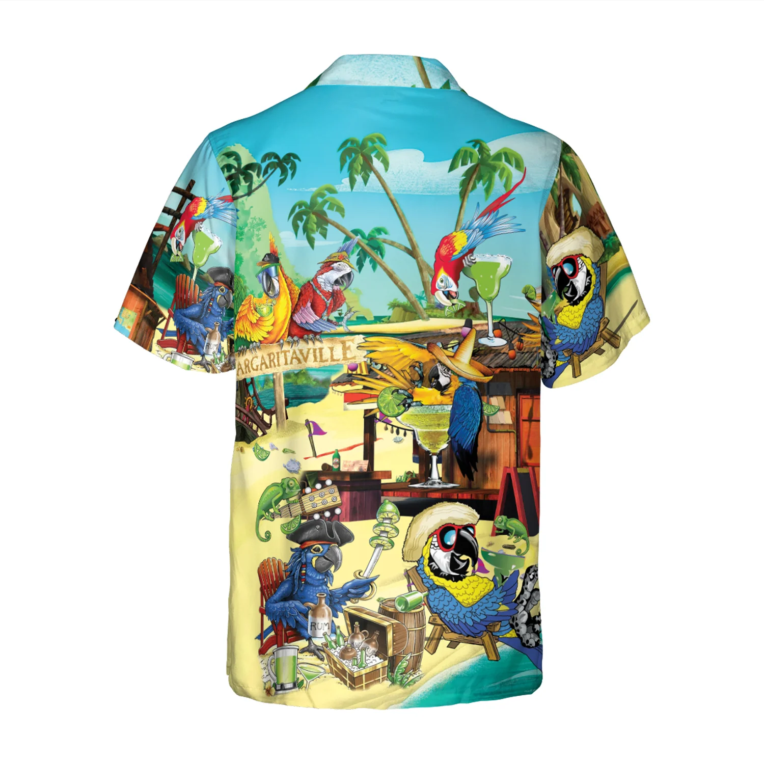 Parrot Aloha Hawaiian Shirt - Margaritaville Hawaiian Shirt, Funny Parrot In Summer Beach Party Hawaiian Shirt For Men, Women, Parrot Lover - Image 4