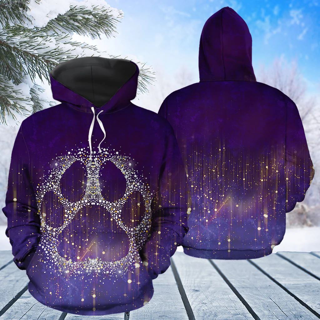 Paw Snowflake Pullover Premium Hoodie, Perfect Outfit For Men And Women On Christmas New Year Autumn Winter - Image 2