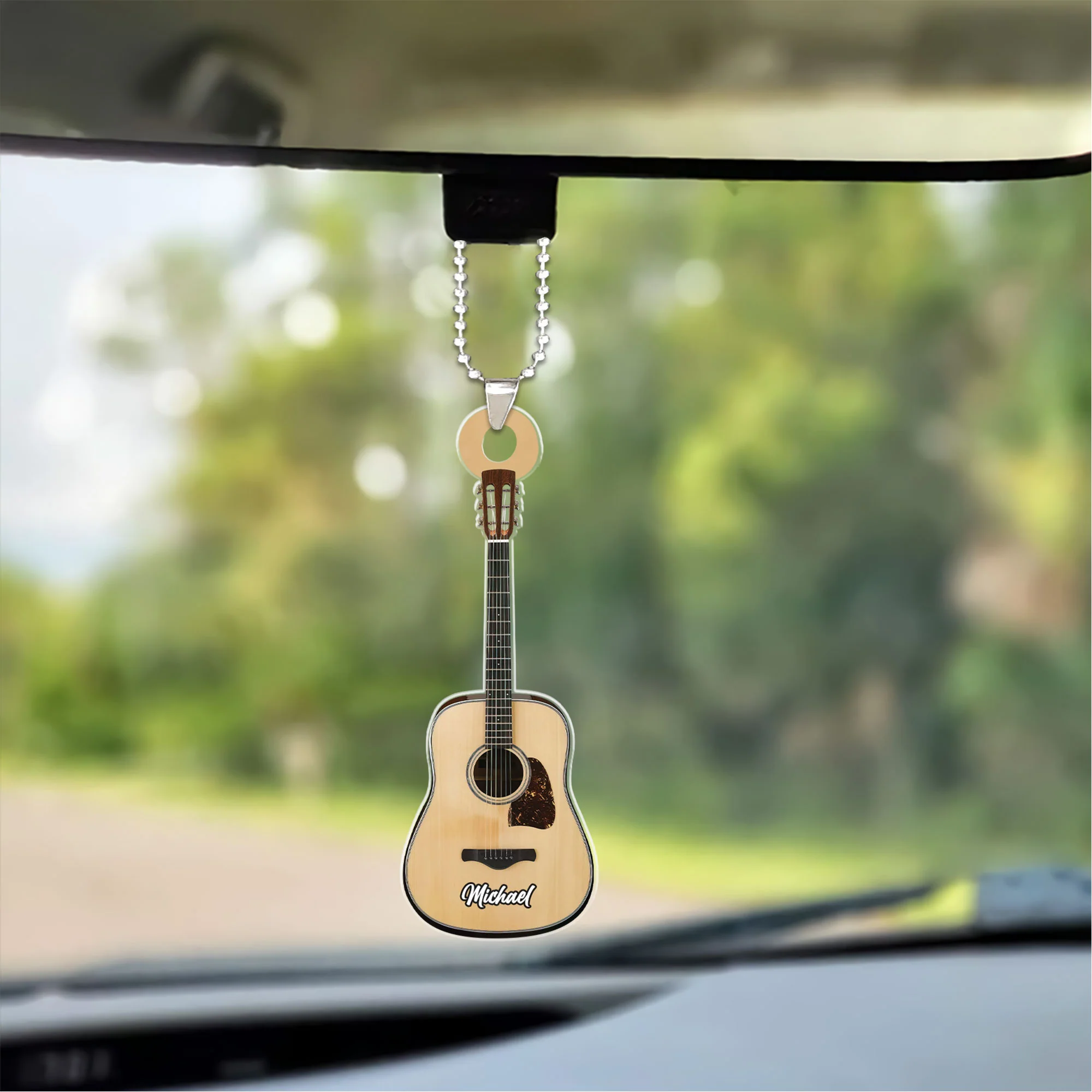 Personalized Classic Guitar Custom Name Ornament Christmas Acrylic Custom Shape Ornament For Guitar Players - Image 3