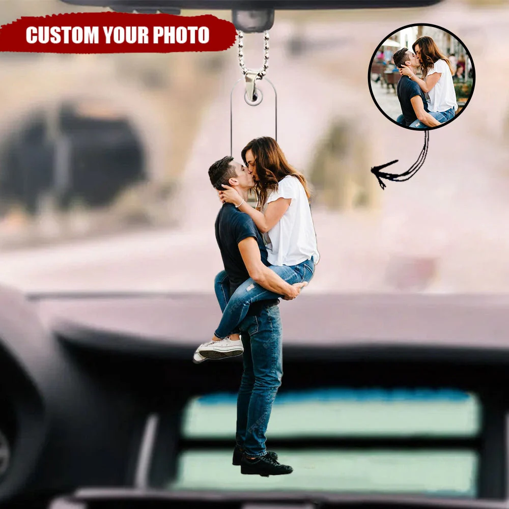 Personalized Couple Acrylic Ornament - Customized Your Photo Acrylic Ornament - Perfect Valentine Gift For Couple