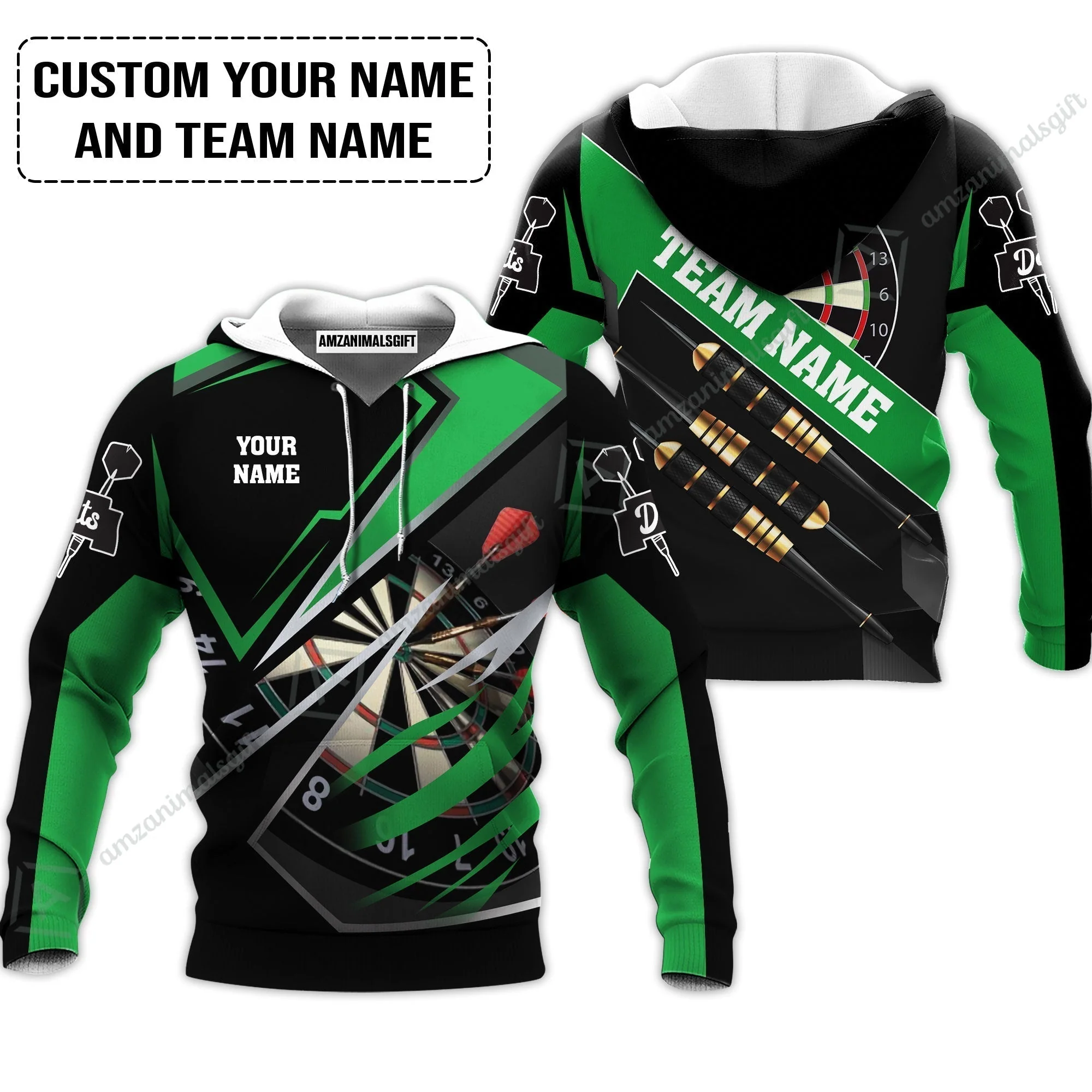 Personalized Darts Hawaiian Shirt - Custom Name & Team Name Darts Hawaiian Shirt - Image 4