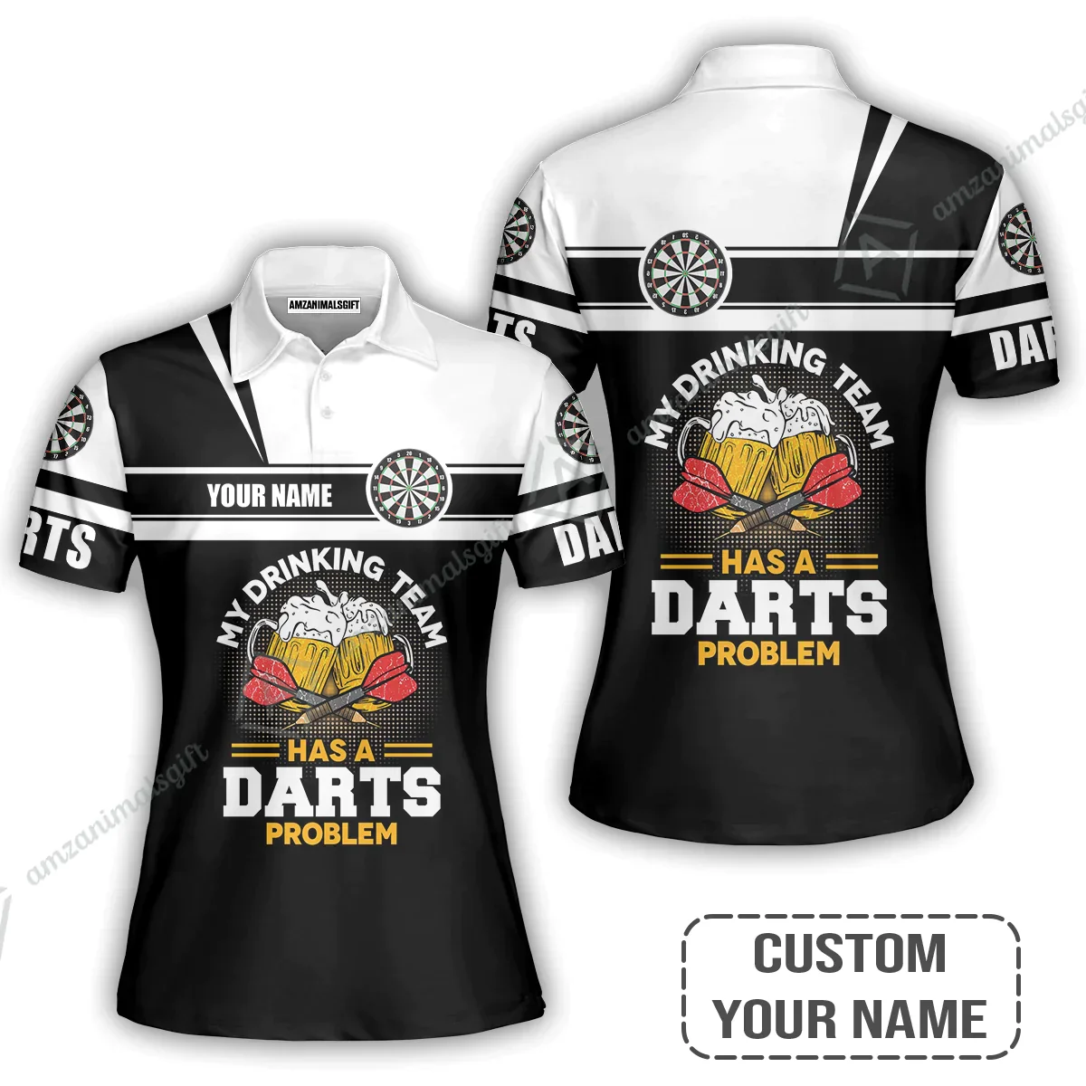 Personalized Darts Hawaiian Shirt, My Drinking Team Has Darts Problem Shirt For Men And Women, Perfect Outfit For Darts Lovers, Darts Players - Image 5