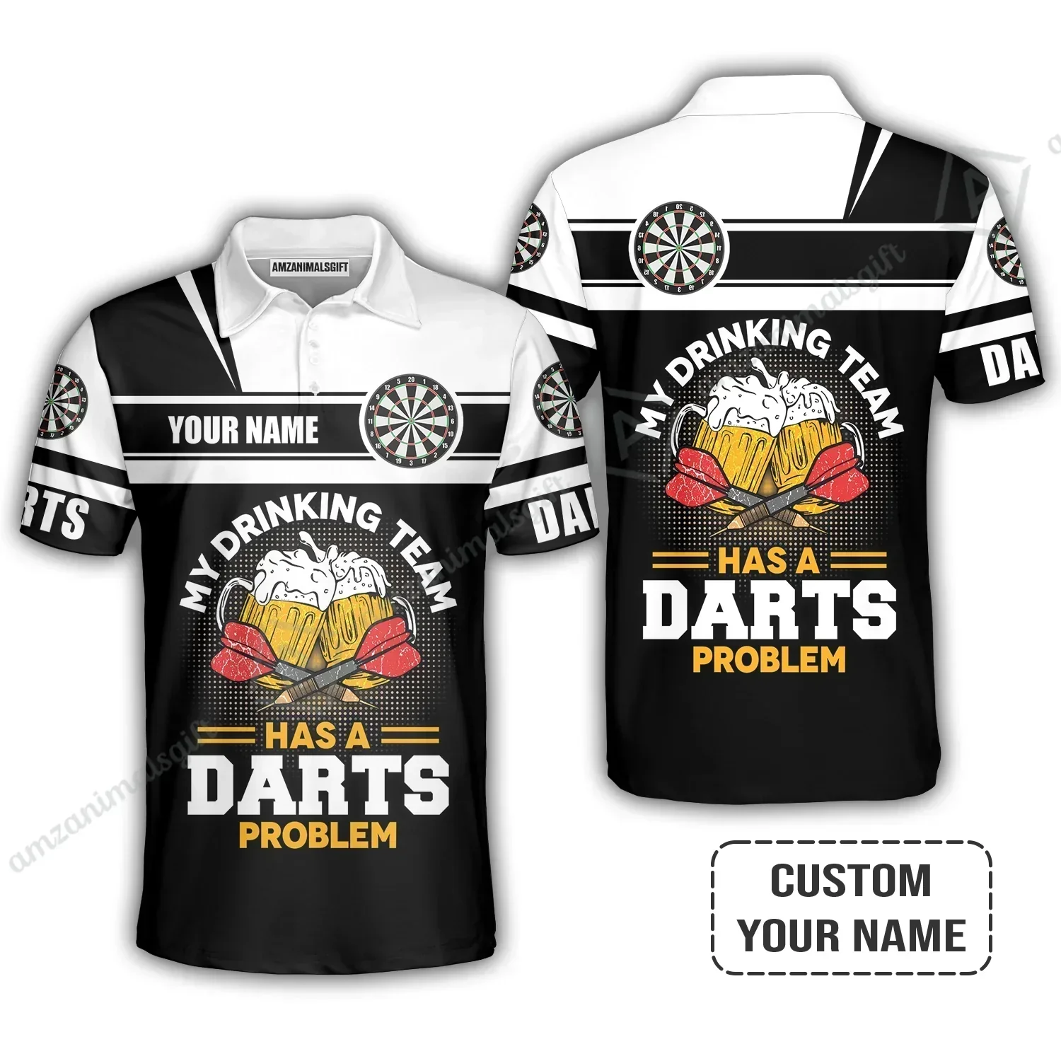 Personalized Darts Hoodie, My Drinking Team Has Darts Problem Shirt For Men And Women, Perfect Outfit For Darts Lovers, Darts Players - Image 5