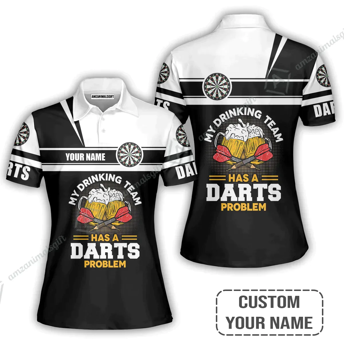 Personalized Darts Hoodie, My Drinking Team Has Darts Problem Shirt For Men And Women, Perfect Outfit For Darts Lovers, Darts Players - Image 6