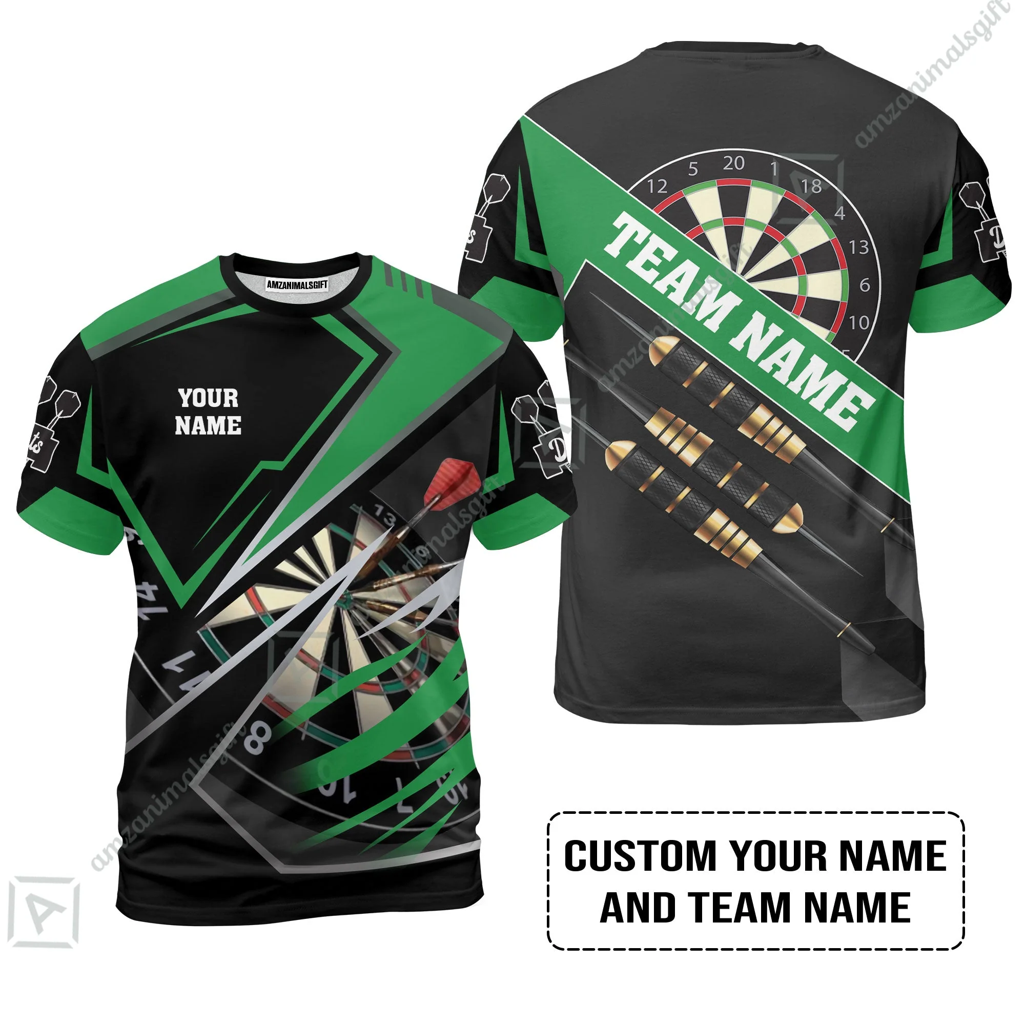 Personalized Darts Long Polo Shirt - Custom Name & Team Name Darts Long Polo Shirt - Image 8