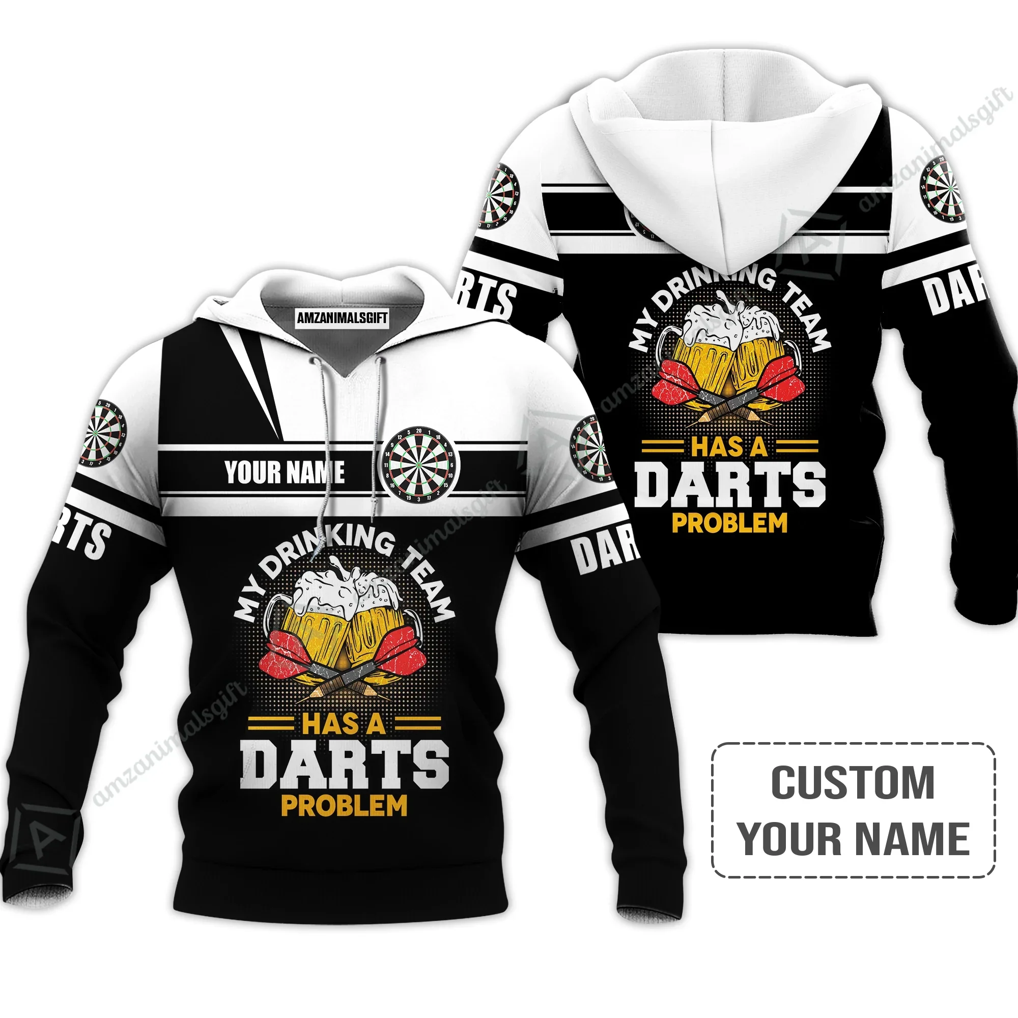 Personalized Darts Polo Shirt, My Drinking Team Has Darts Problem Polo Shirt For Men And Women, Perfect Outfit For Darts Lovers, Darts Players - Image 5