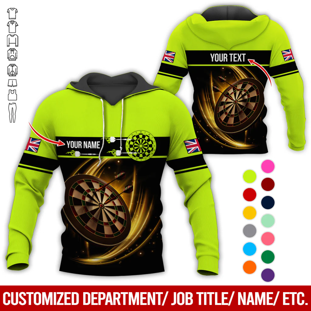 Personalized Darts Premium Hoodie, Custom National Flag Hoodie For Men & Women, Perfect Gift For Darts Lovers, Friend, Family - Image 7