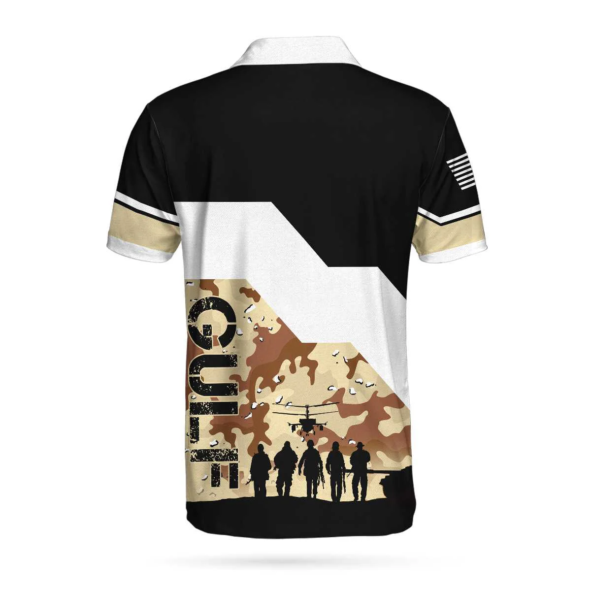 Personalized Desert Storm Veteran Polo Shirt, Personalized Gift For Veterans, Cool Desert Shirt Design For Male, Best Gift For Men Veterans - Image 4