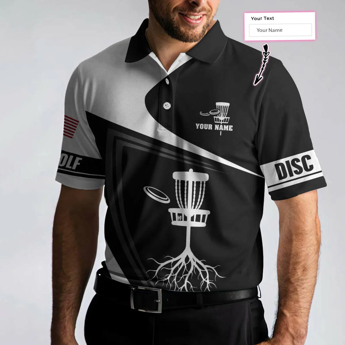 Personalized Disc Golf Tree Custom Polo Shirt, Personalized Disc Golf Shirt With Name, Best Gift Idea For Disc Golf Lovers, Gift For Men, Golfers