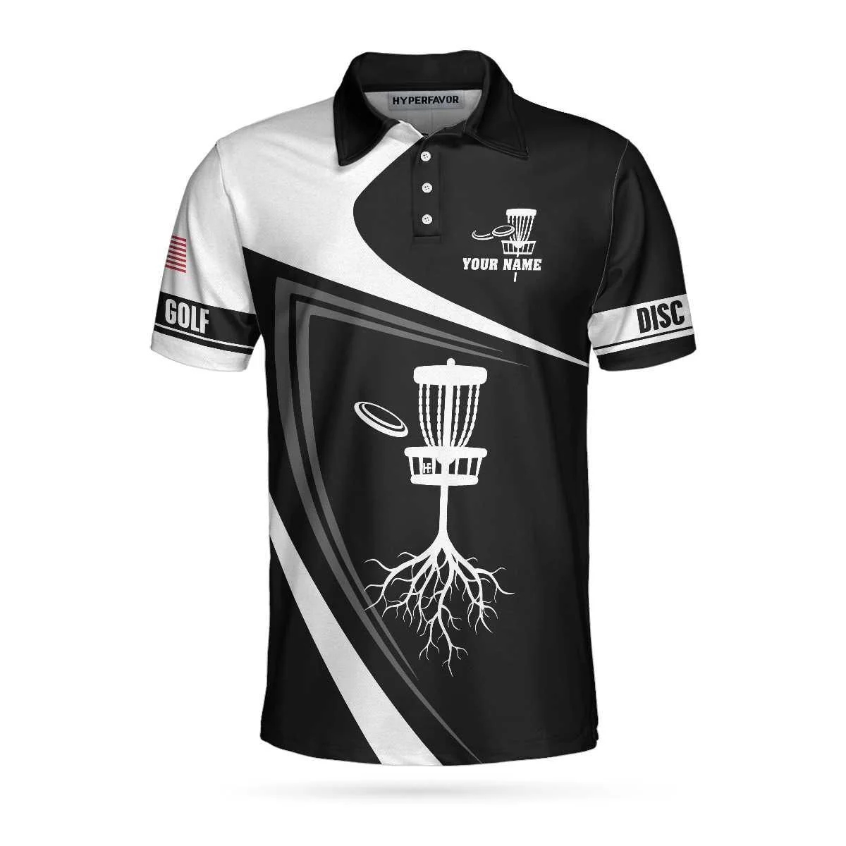Personalized Disc Golf Tree Custom Polo Shirt, Personalized Disc Golf Shirt With Name, Best Gift Idea For Disc Golf Lovers, Gift For Men, Golfers - Image 2