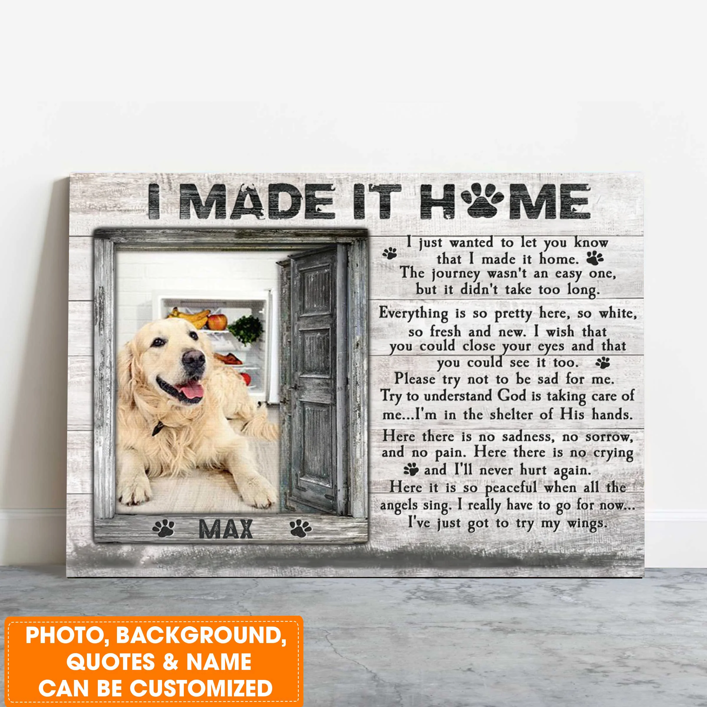 Personalized Dog Landscape Canvas, Custom Pet Gifts In Loving Memory, Perfect Gift For Dog Lovers, Friends, Family - Image 3