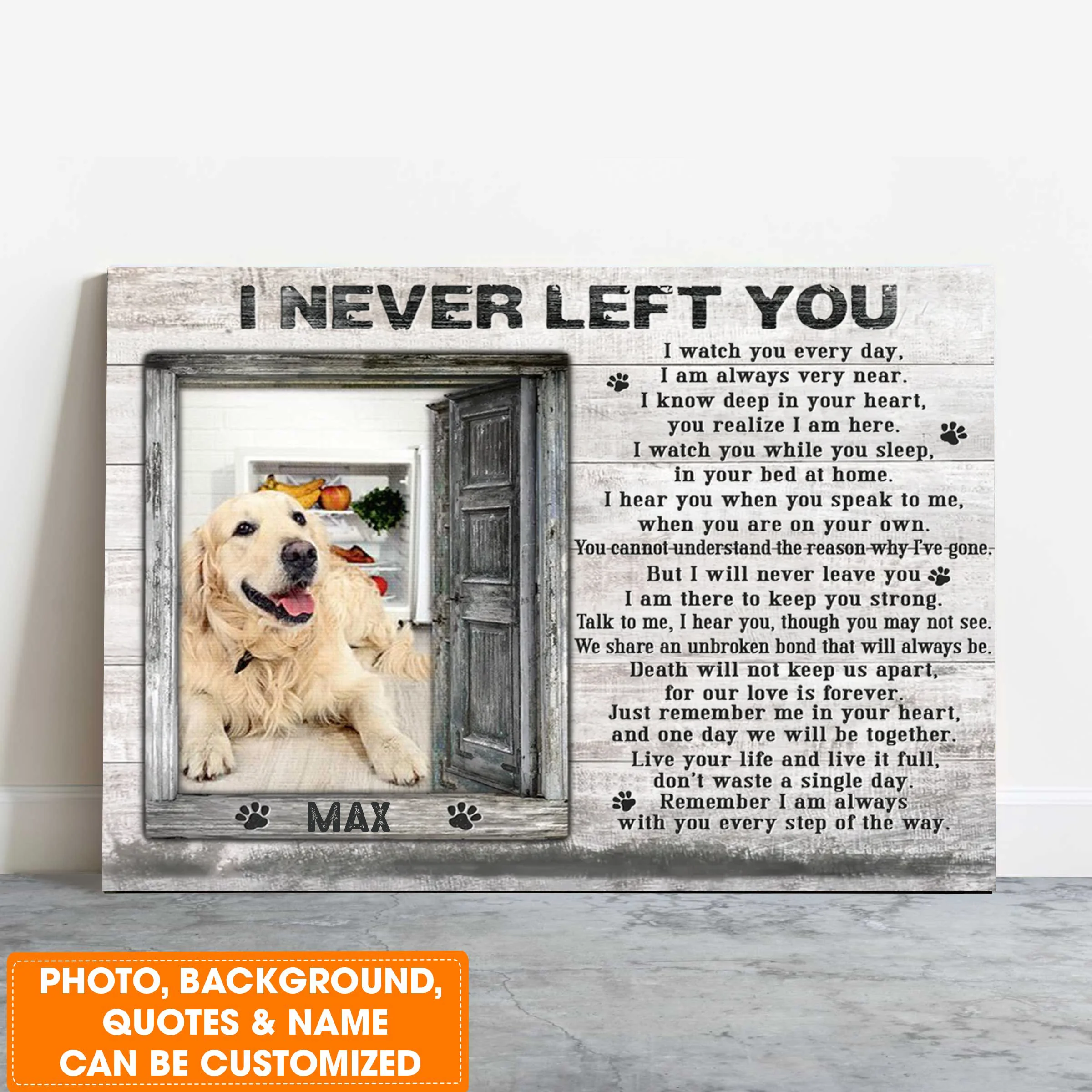 Personalized Dog Landscape Canvas, Custom Pet Gifts In Loving Memory, Perfect Gift For Dog Lovers, Friends, Family - Image 4
