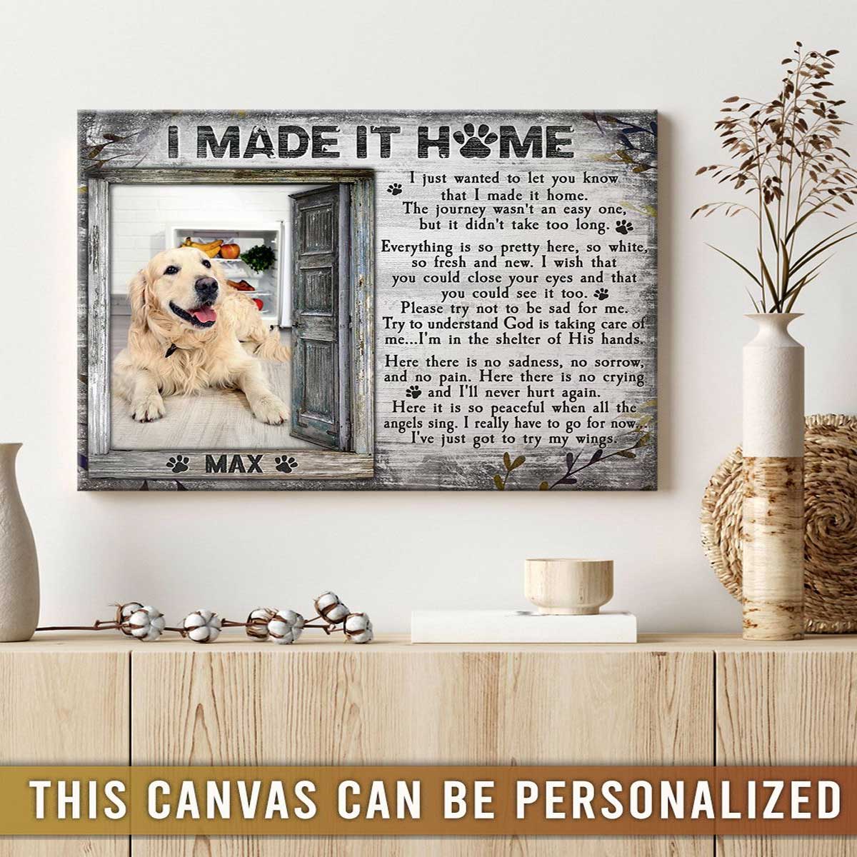 Personalized Dog Landscape Canvas, Custom Pet Gifts In Loving Memory, Perfect Gift For Dog Lovers, Friends, Family - Image 7